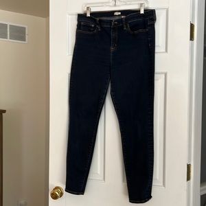 j crew straight leg blue jeans